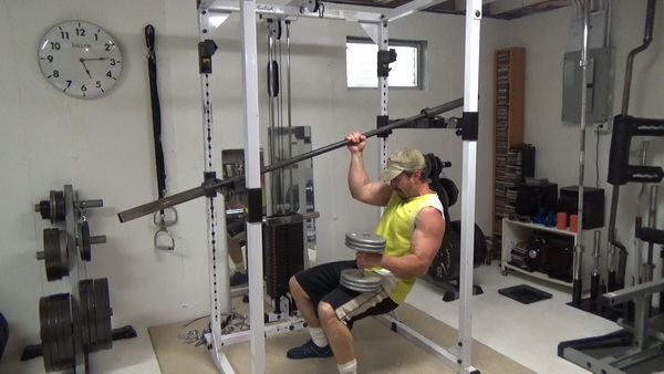 Ab Rippers Inverted Row and Press - Push/Pull Deep Core Strength Training dumbbell on thigh