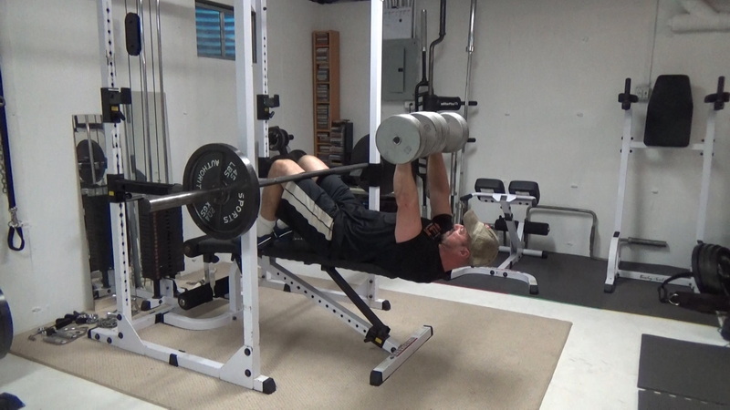 back off bench dumbell bench press