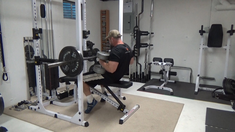 The ULTIMATE Beach Body Exercise...Back-Off-Bench Dumbbell Press to hit your chest, arms and abs in one shot!