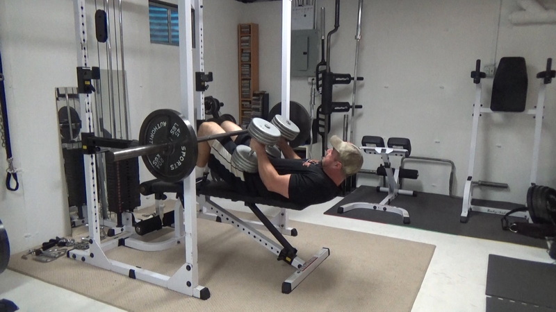 back off bench dumbell bench press