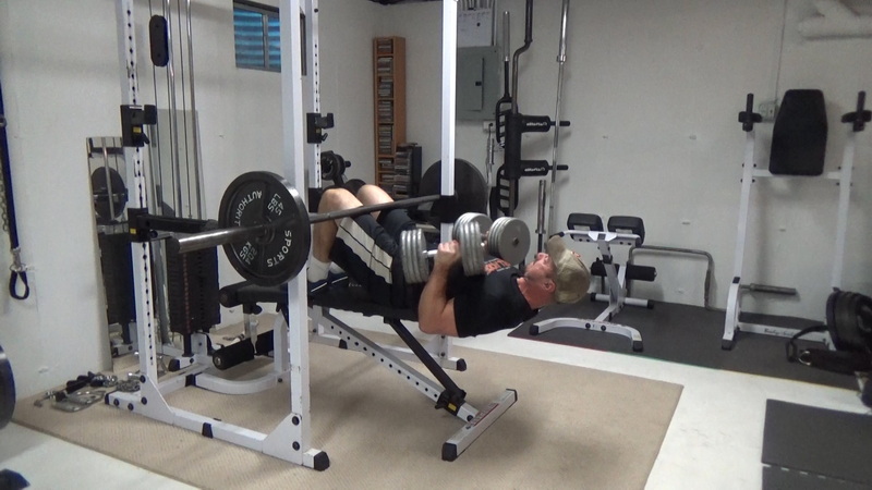 back off bench dumbell bench press