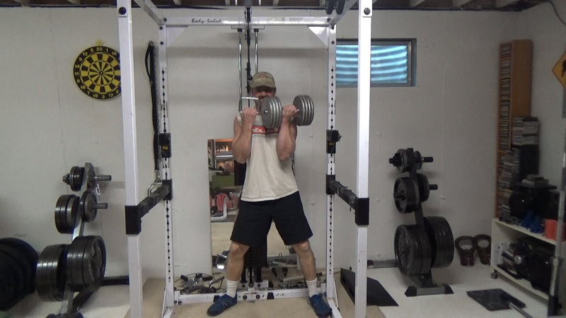 Cross-Loaded Curl Squats Top