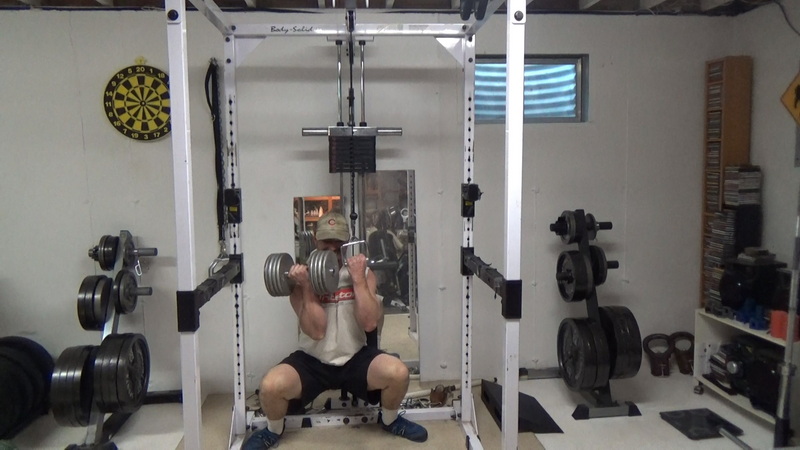 Cross-Loaded Curl Squats Bottom