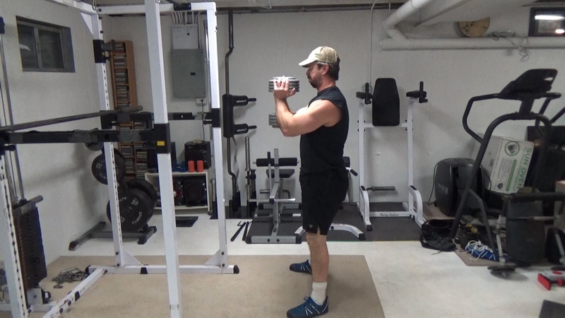 Hold-Away Goblet Squats for Bracing Core Strength