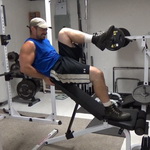 Incline Bench Single Leg Knee Raises for Six-Pack Abs