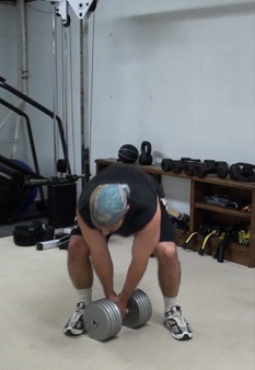 Resting Goblet Squats Start