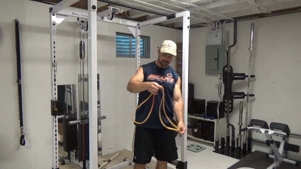 Corner Rack Pull-Ups For Building Wider Lats bands