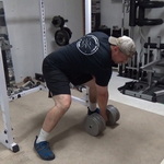 Cross-Body Dumbbell Rows For Upper Back