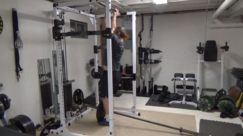 Landmine Weighted Chin-Ups for Strict Reps and Ab Training