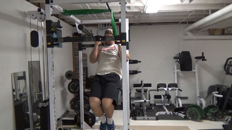 One-Bar One-Band Chin-Ups for Stable and Unstable Back Training Top