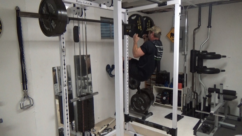 Plate Handle Pull-Ups Feet on Wall