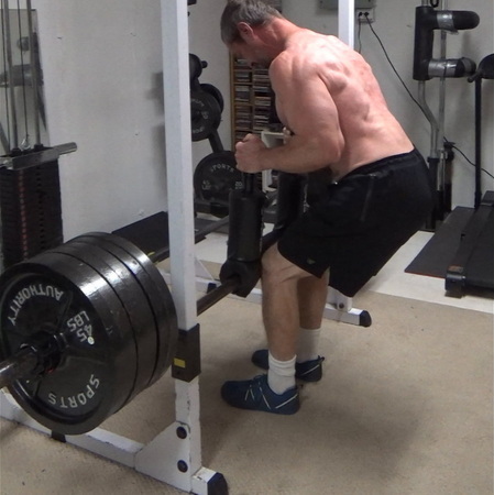 Safety Squat Bar "Over The Top" Rotary Rows For Full Stretch to Full Contraction