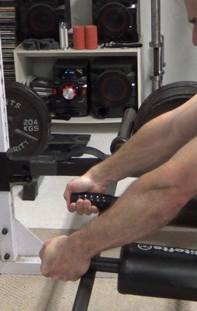 Safety Squat Bar "Over The Top" Rotary Rows For Full Stretch to Full Contraction