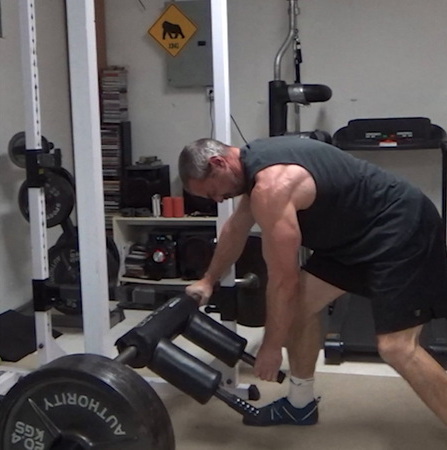 Safety Squat Bar Rotary Rows For Lat Stretch Training