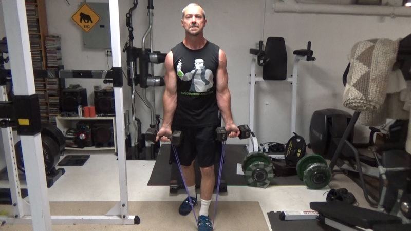 Band-Resisted Supination Curls For Building Bigger Biceps