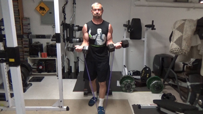 Band-Resisted Supination Curls For Building Bigger Biceps