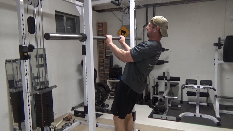 Rack-Braced Double Reverse Curls For Brachialis and Forearms Lean Back