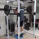 Self-Spotted Yoke Bar Standing Calf Raises