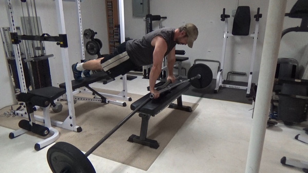 Constant Tension Bodyweight Chest Training...Two Barbell Bench Leverage Push-Ups Top