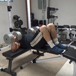 T-Bench Floor Press For Power Chest Training