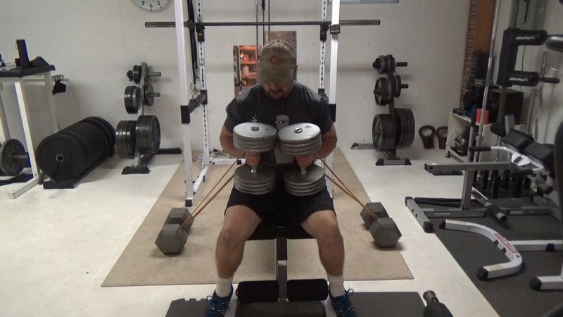 Get Massive Pec Activation With Band-Dumbbell Bench Press