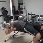 Dumbbell Guillotine Bench Press for Upper Chest