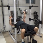 Focused Chest Work With One-Arm Hooked One-Arm Dumbbell Bench Press