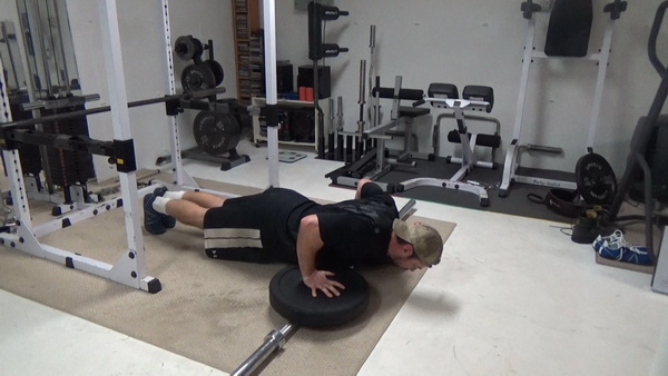 Plate-Bar Balance Push-Ups For Massive Chest Activation Bottom