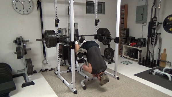 Rack Glute-Ham Raises Start