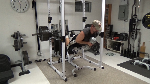 Rack Glute-Ham Raises With Weight