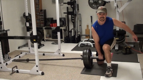 Side Pivot Barbell Split Squats Start