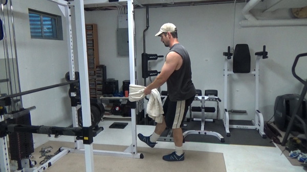 Pistol Squats With a Towel for Glutes and Legs Top