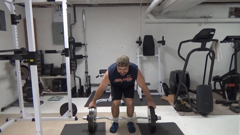 EZ Bar Pinch Grip Deadlifts For Finger and Hand Strength