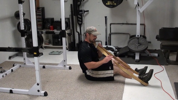 Band-on-Head Hamstring Stretch Setup