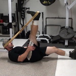 Band-on-Head Hamstring Stretch