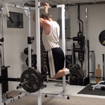 Braced Leg Hanging Dumbbell Leg Curls