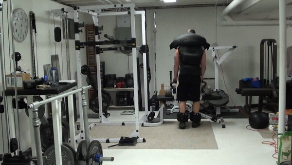 Quarter Ton Robocop Carries Dumbbells