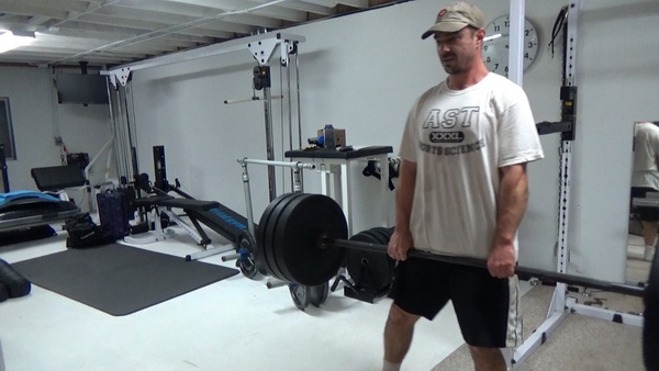 Side-Stepping Barbell Farmers Walks Side Step