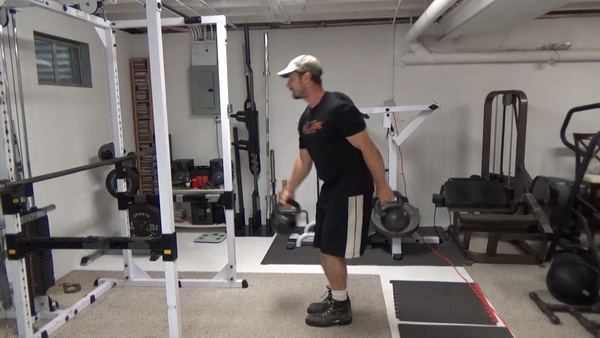 Alternating One-Arm Kettlebell Swings Other Backswing