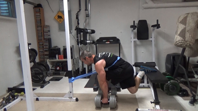 Bnded Bulgarian Split Squat Deadlifts to full Split Squats