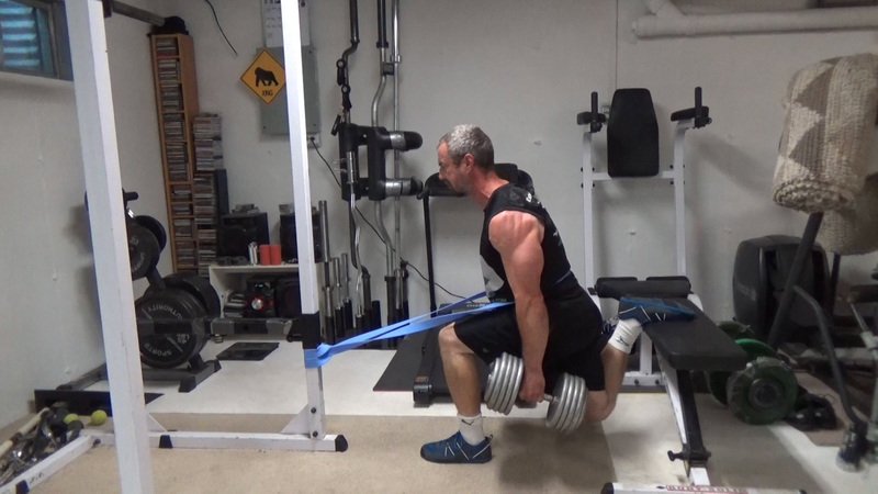 Bnded Bulgarian Split Squat Deadlifts to full Split Squats