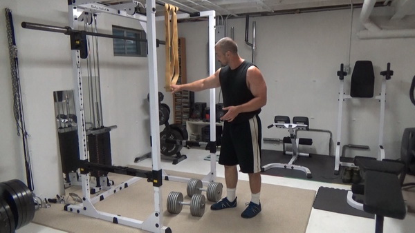 Dual Tension Split Squats setup