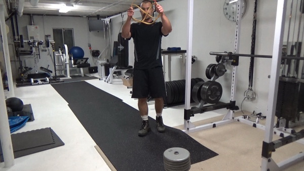 Lateral Dumbbell Gorilla Walking For Conditioning and Movement Training With Bands