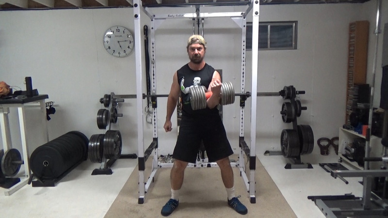 Single Dumbbell Zercher Squats For Legs, Core and Upper Back Training
