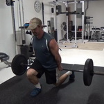 Barbell Cursing Walking Lunges
