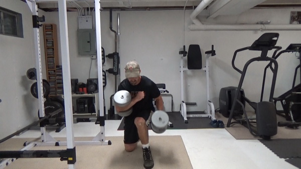 Crook Squats Second Dumbbell
