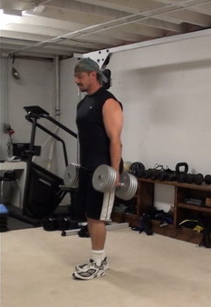 Dumbbell Switch Leg Split Squats Start