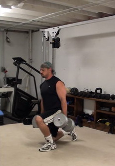 Dumbbell Switch Leg Split Squats Reverse Lunge
