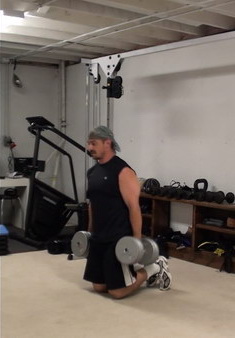 Dumbbell Switch Leg Split Squats Double Knee