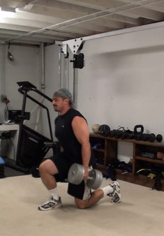 Dumbbell Switch Leg Split Squats Other Side